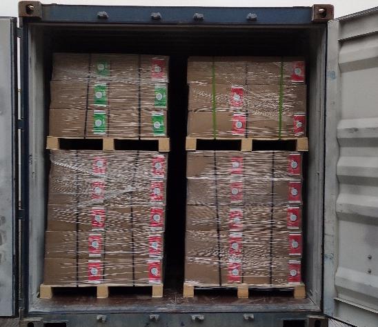 sustainable sanitary products shipment