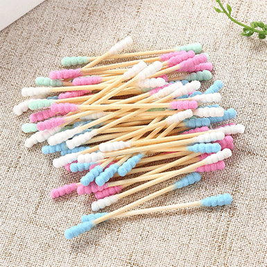 Natural Cotton Buds By Color